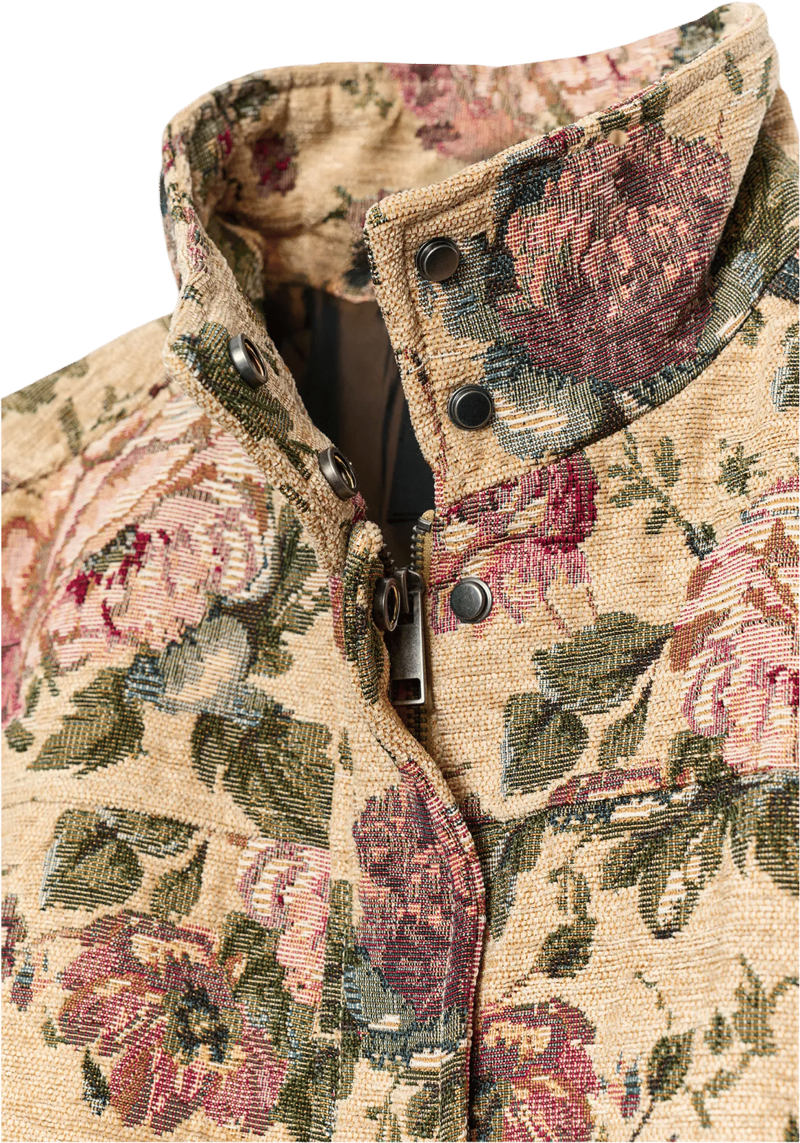 Floral embroidered jacket