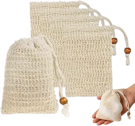 Sopurrrdy Natural Sisal Soap Saver Bag
