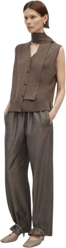 Cordera Merino Wool Lace Waistcoat