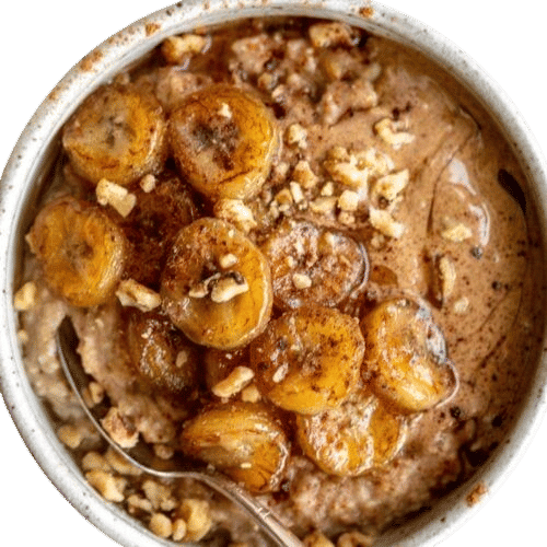 caramelized banana oatmeal