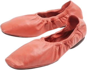 NEW MARI GIUDICELLI travel ballerina in coral