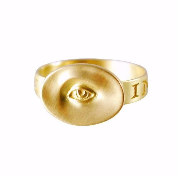 10k Small Eye Love Token Ring