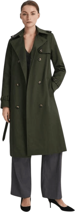 waterproof long trench