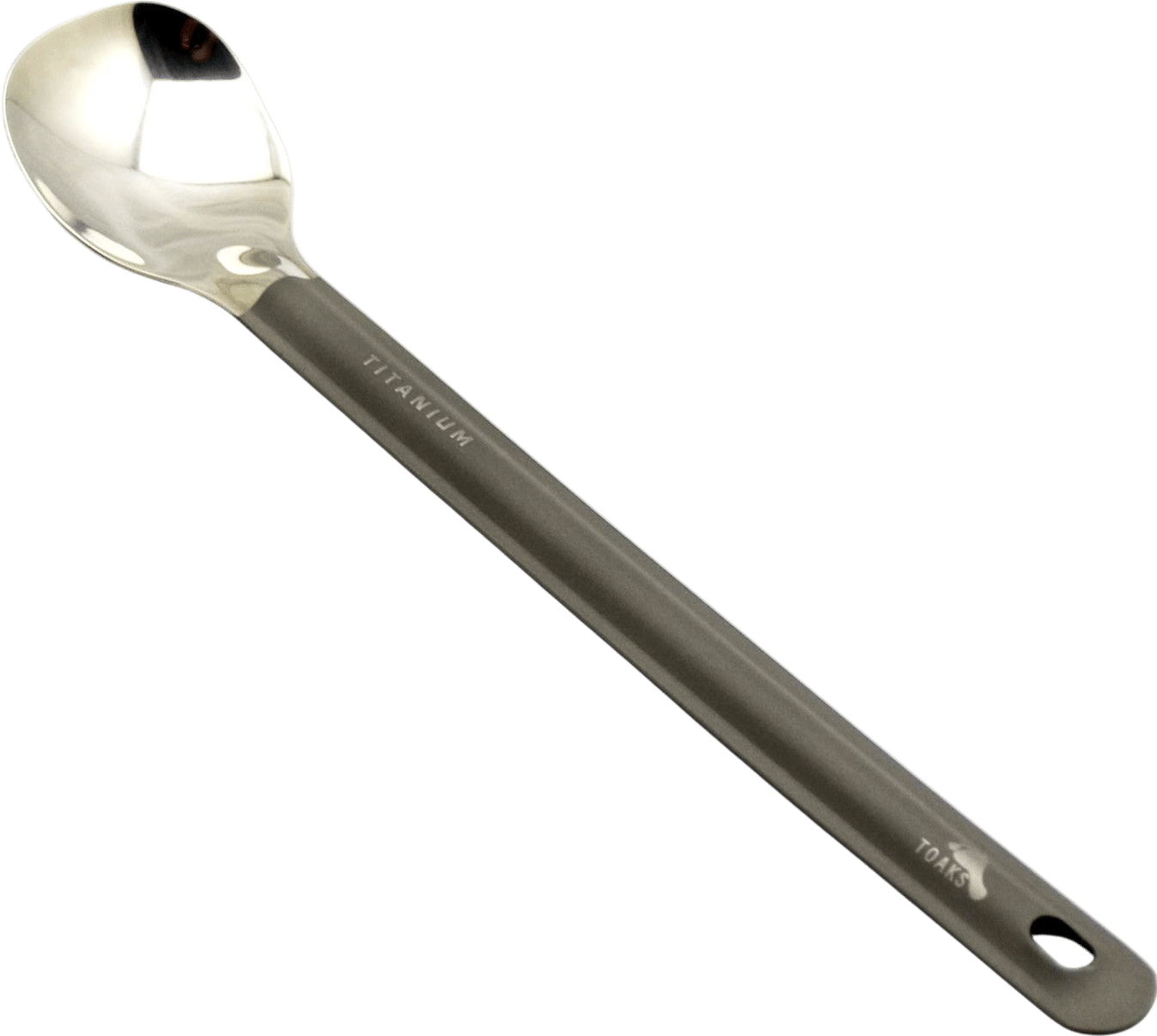 Toaks Titanium Long Handle Spoon with Polished Bowl