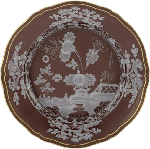 Oriente Italiano Dessert Plate in Castagna