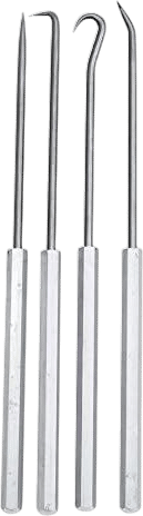 Ullman - PH-4 PH 4 Hook and Pick Set - High Carbon Polished Steel Hand Tools with Aluminum Handles. Workshop Tools