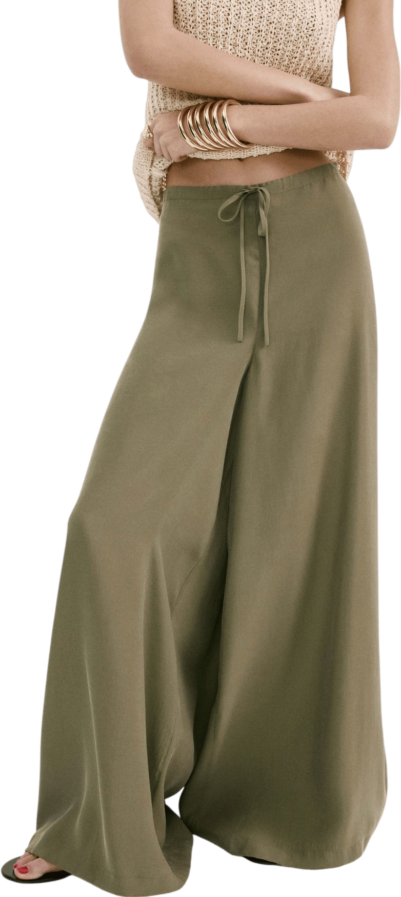 High-Rise Wide-Leg Pants