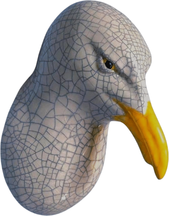 Ceramic Wall Mounted Seagull Head