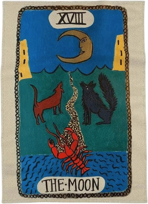 Tabby Booth Tarot Moon Tea Towel