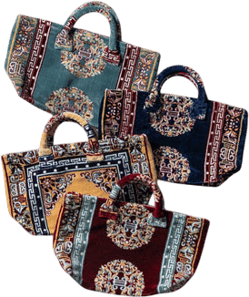 Puebco Polyester Cotton Rug Fabric Bag Yellow