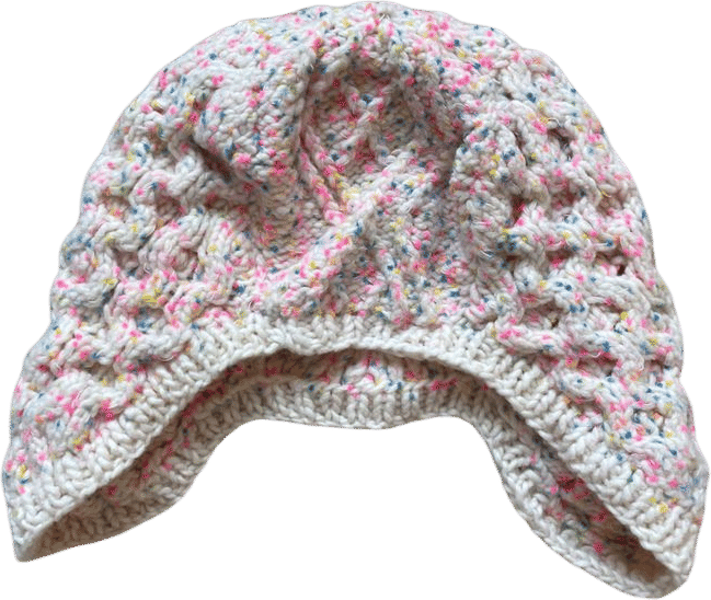 Handmade Confetti Ear-Flap Knit Hat
