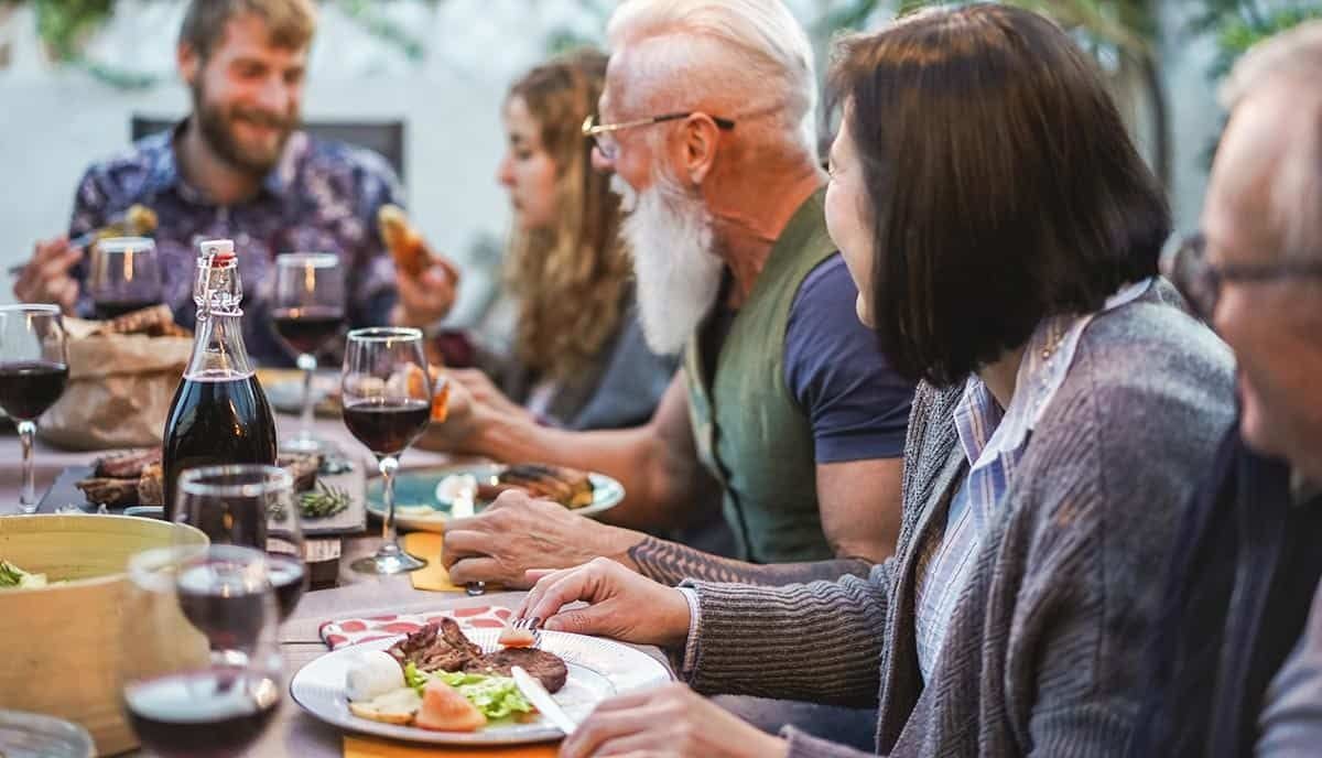 Sunday night dinner with friends