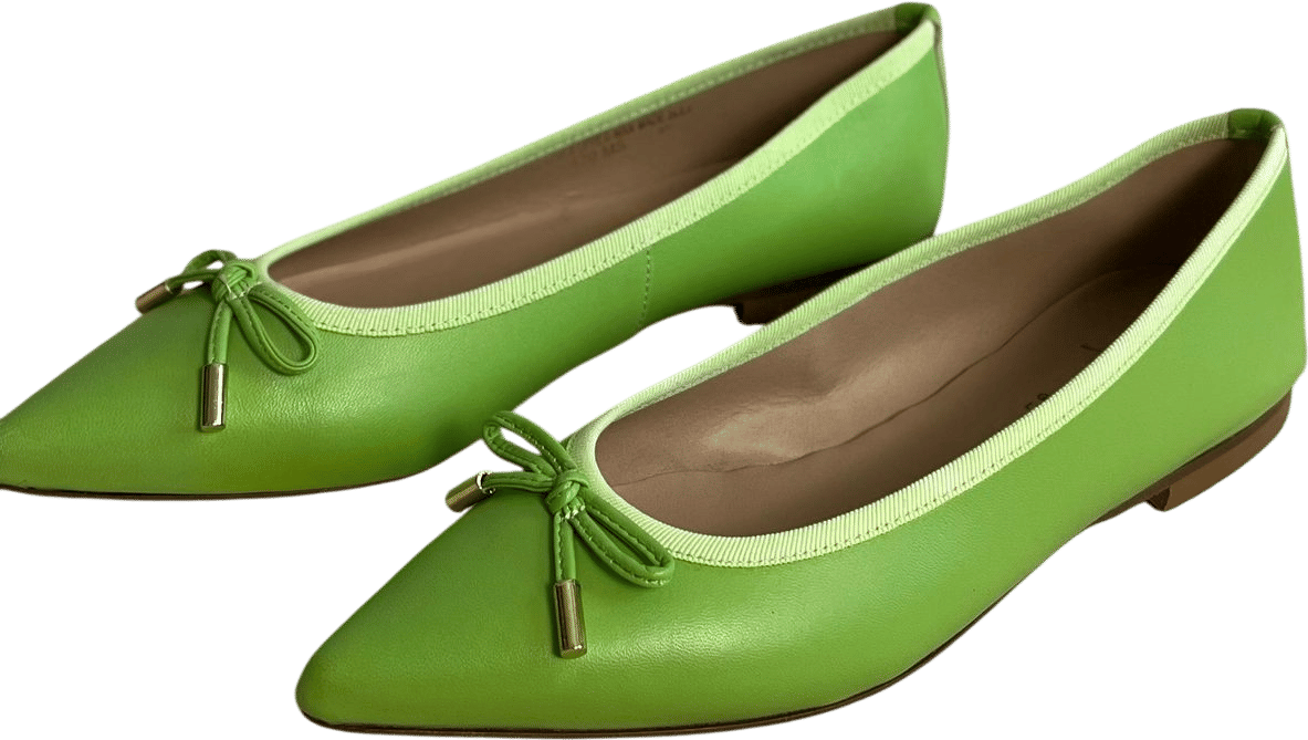 Riccardo Boccia Italian Leather Two-Toned Flats (Size 39)