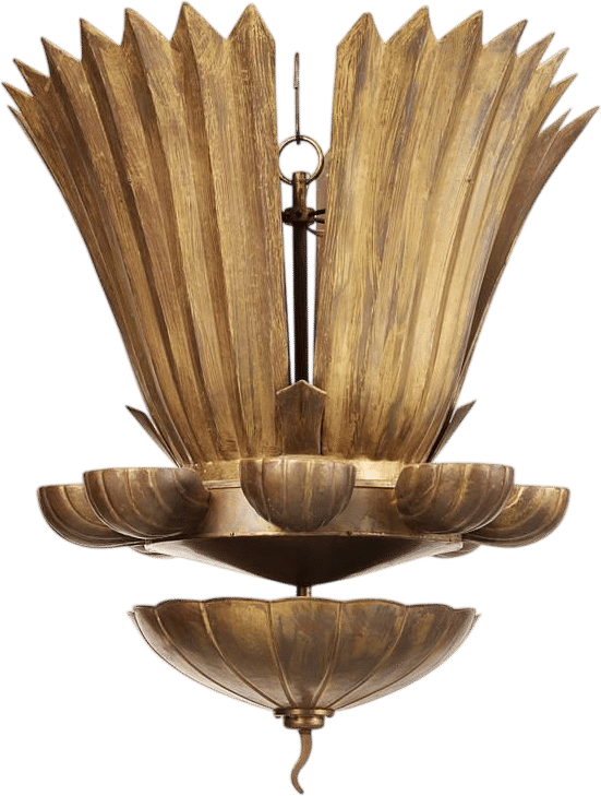 Swedish Grace Brass Chandelier (Arvika)