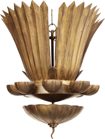 Swedish Grace Brass Chandelier (Arvika)