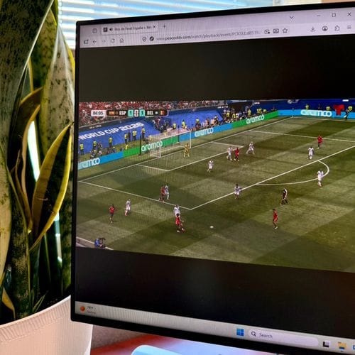 watch the world cup at work