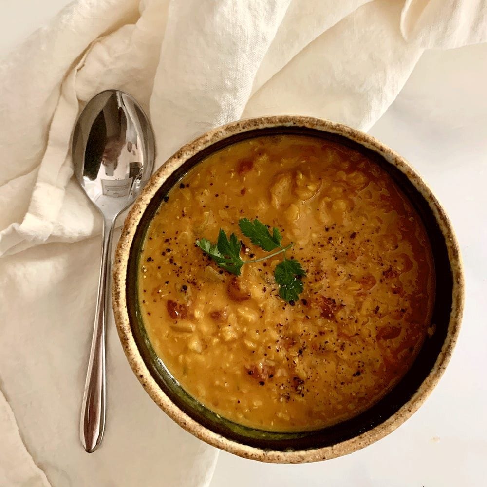 Healing Coconut Lentil Soup Recipe