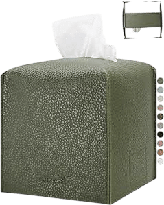Shagreen Leather Tissue Box Cover