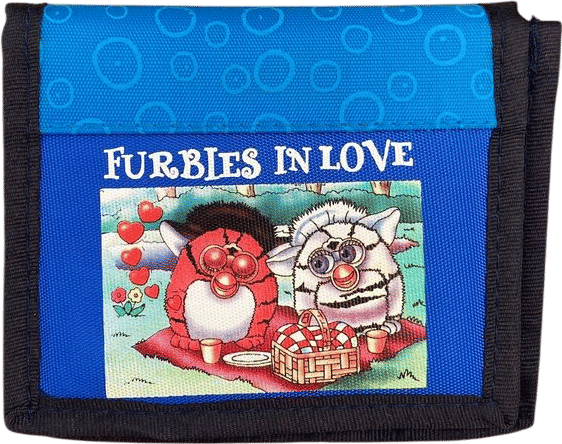 Vintage Rare Furby Blue Wallet Purse 1999 new old stock unused for collectors
