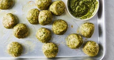Chicken Pesto Meatballs Recipe