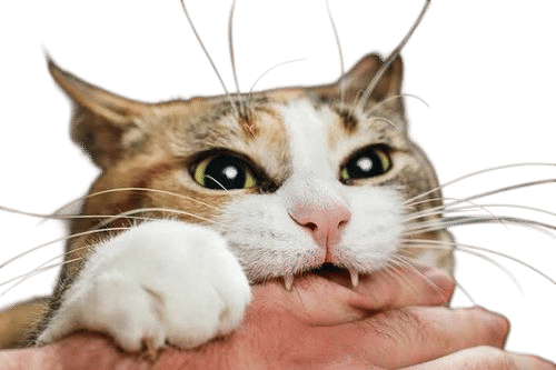 Threatening to bite