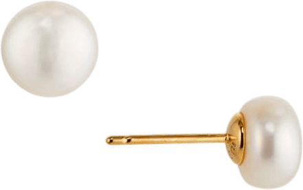 Pearl stud earrings