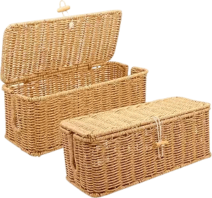 Little boxes and baskets to corral all your cords
