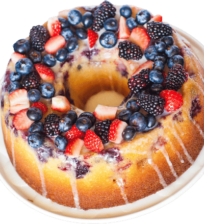 Triple Berry Bundt Cake Recipe