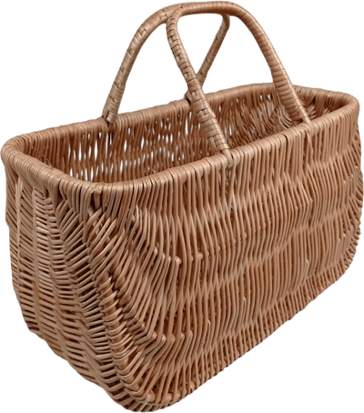 Woven Rectangular Garden Basket