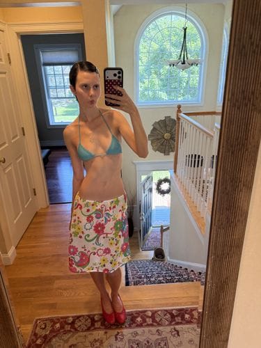 Blue Triangle Swim Top