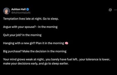 Make Decisions in the Morning