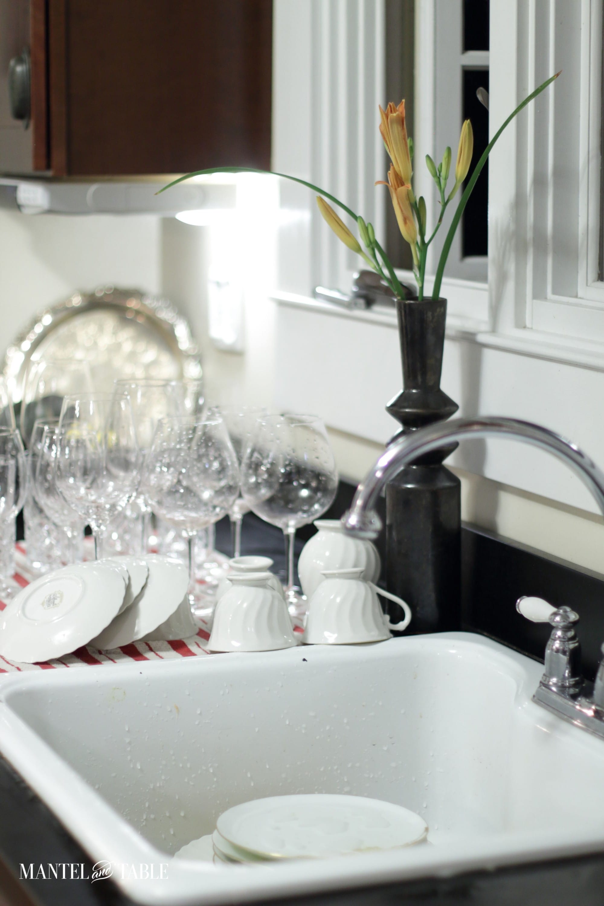 clean your glasses the day after a party