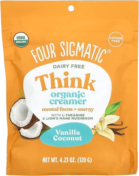 Four Sigmatic, Focus, Organic Creamer, Vanilla, 4.23 oz (120 g)