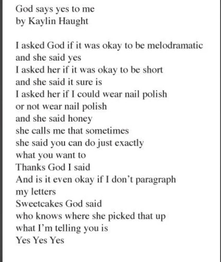 God Says Yes to Me