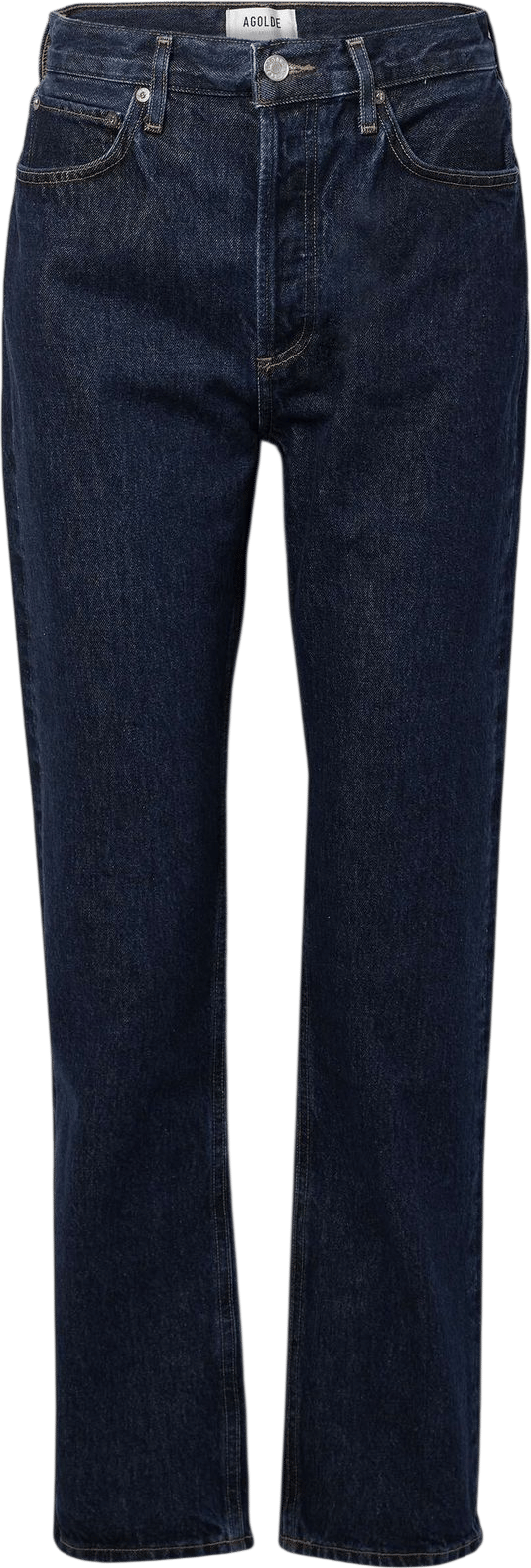 Agolde 90's Pinch Waist Long Organic High-Rise Tapered Jeans