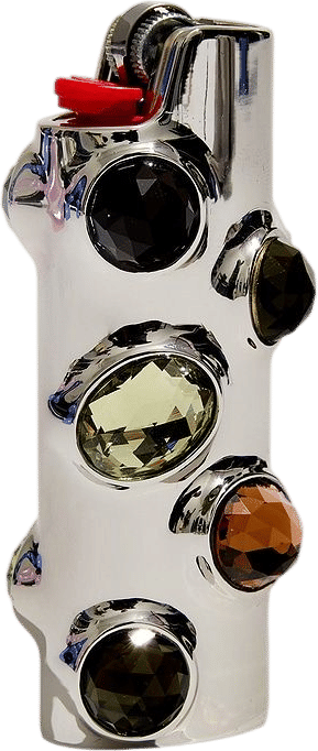 Gemstone and Chrome Lighter