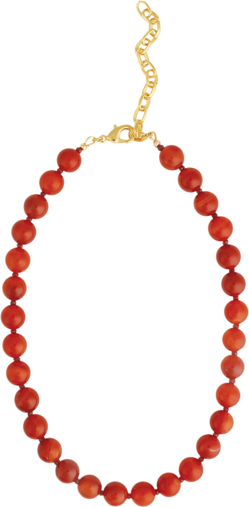 Red Agate beaded  necklace from Blue Ruby.