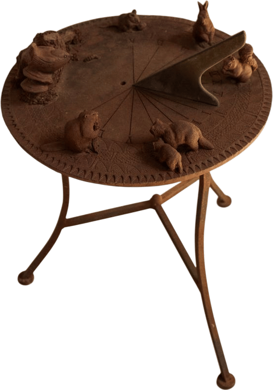 Vintage Terracotta & Bronze Sundial