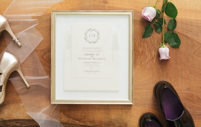 Custom Framed Wedding Invitation