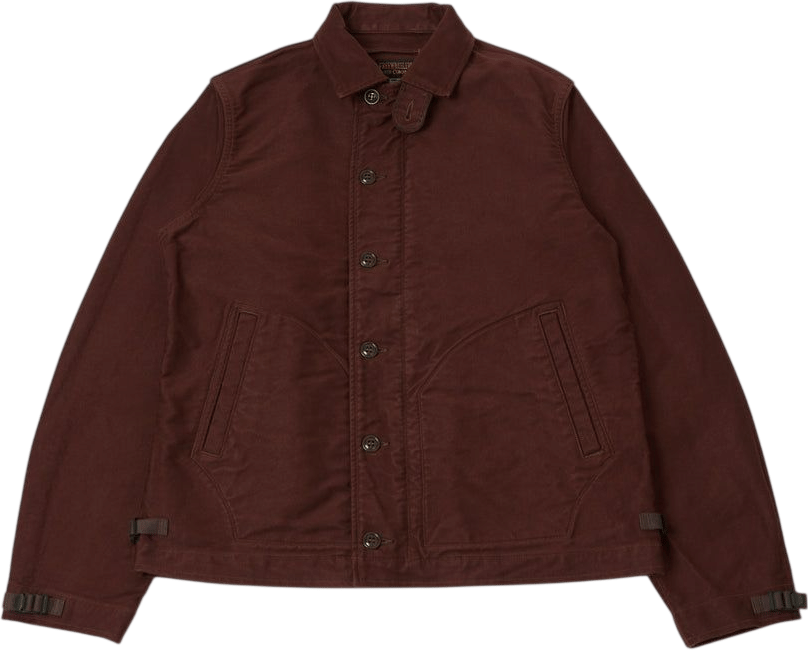 Freewheelers Deck Worker Jacket - Dark Red Brown