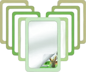 Pack of 10 unbreakable mirrors