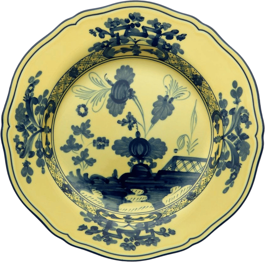 Ginori 1735 Oriente Italiano Charger Plate in Citrino