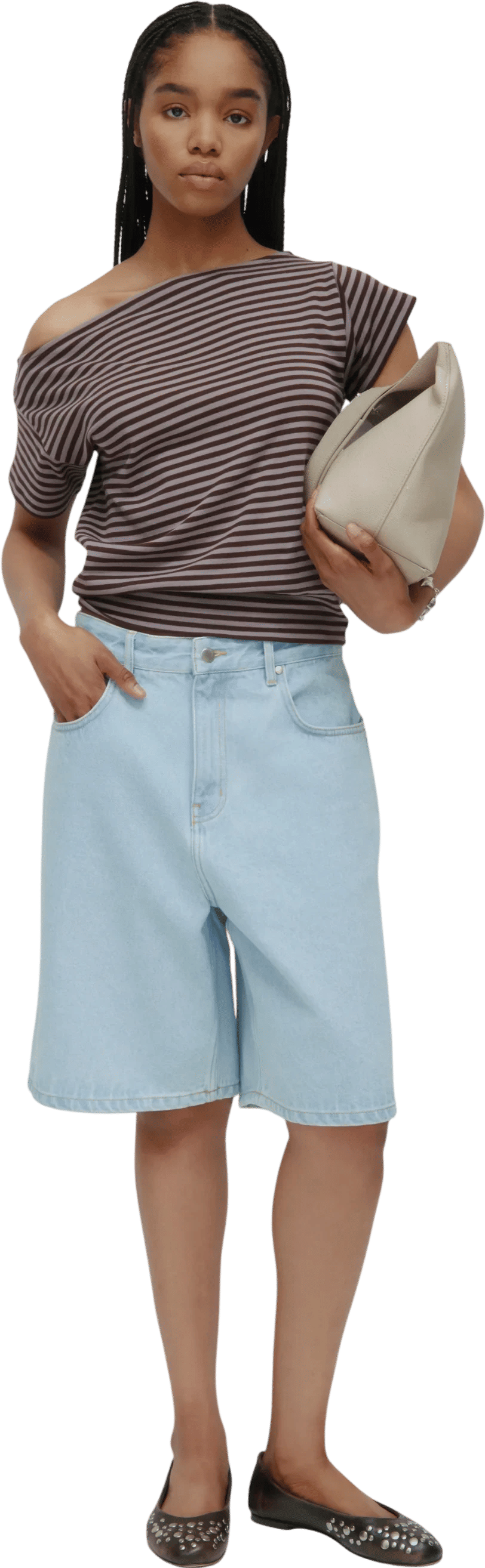 Unisex Antifit Denim Shorts