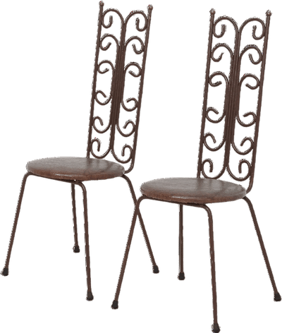 Iron Scroll Side Chairs