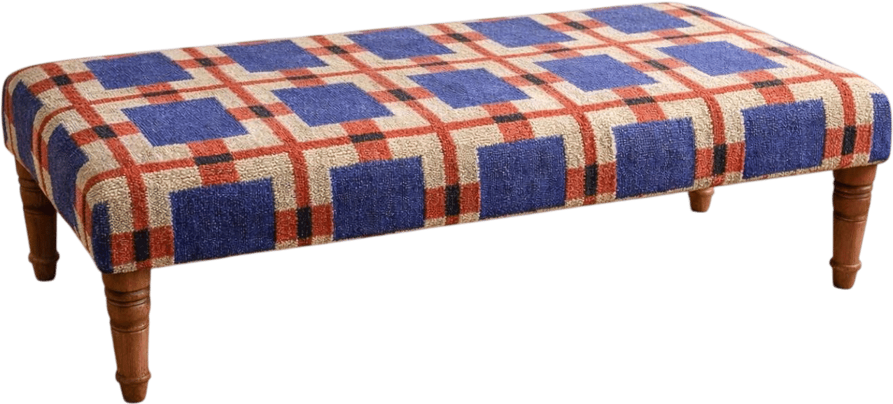 Upholstered Ottoman by JuteMahal