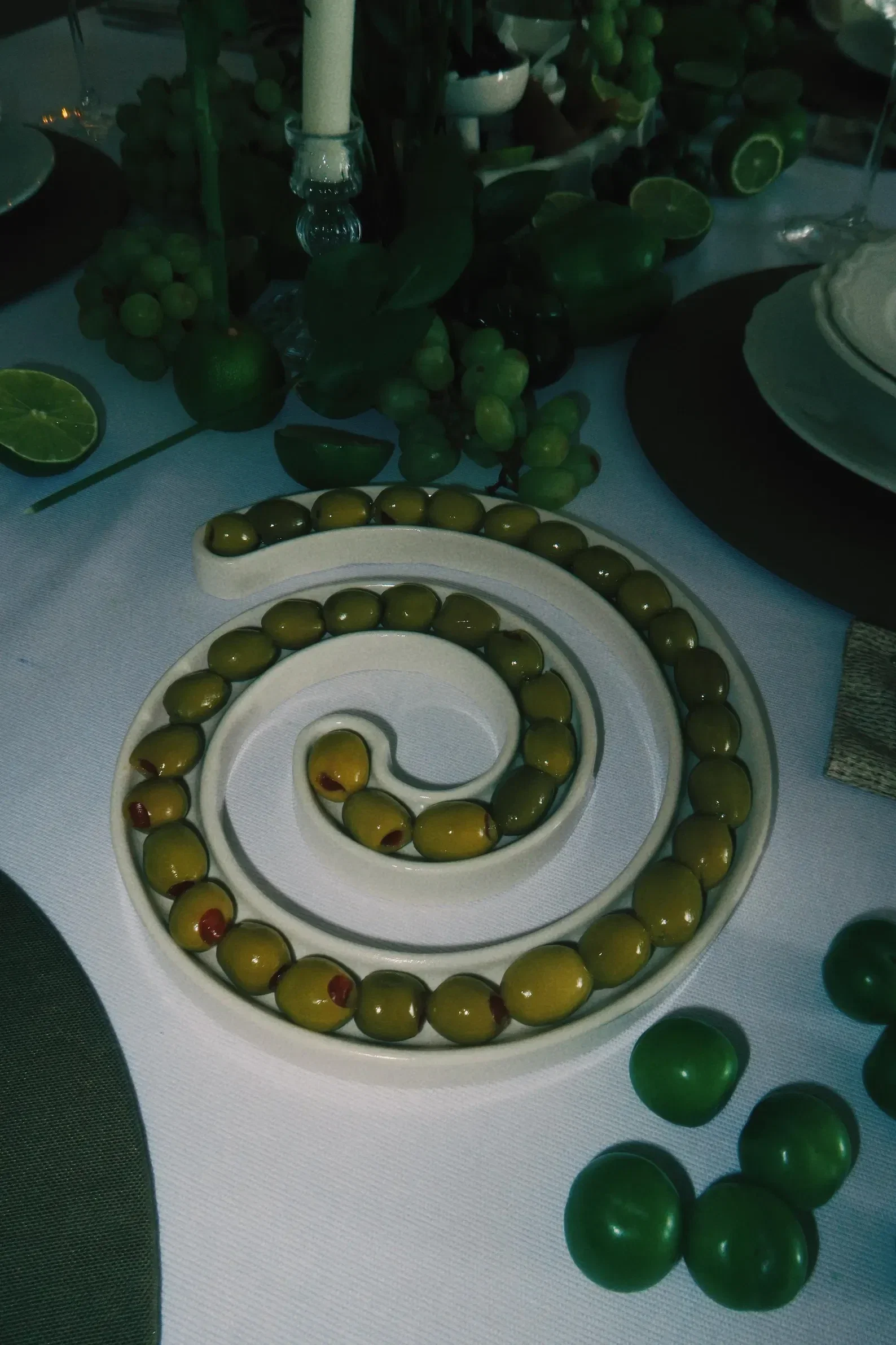 Handmade Ceramic Olive Serving Plate