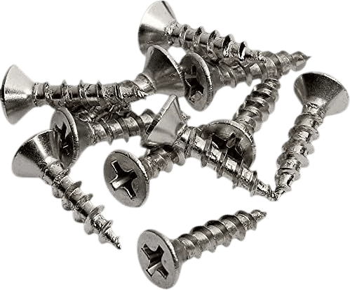 #6 x 5/8" Nickel Plated Flat Head Screws - #2 Philips Drive - Ideal for Installation of Cabinet Hinge & Drawer Slides - 1,000 Screws