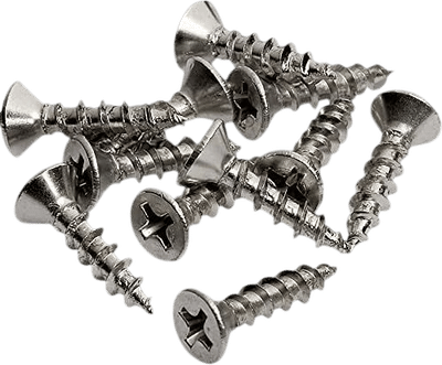#6 x 5/8" Nickel Plated Flat Head Screws