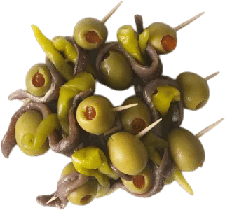 The Gilda Pintxo: Olive, Anchovy and Guindilla Pepper Skewers