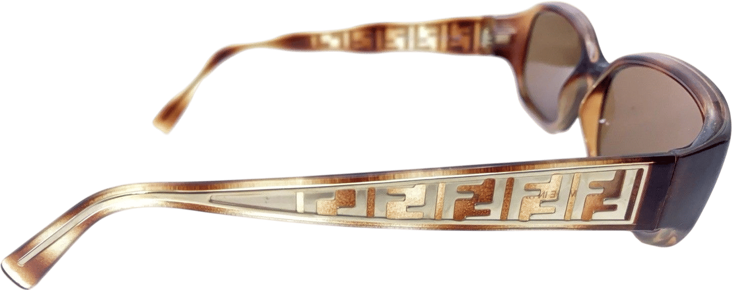 Fendi Brown Rectangle Sunglasses Frames